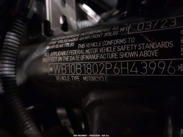 WB10B1802P6H43996 BMW F 750 Gs