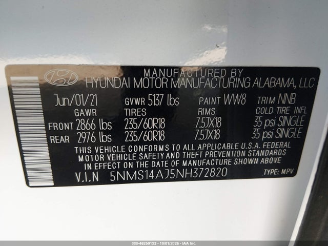 Hyundai Santa Fe Se 2022 5NMS14AJ5NH372820 Image 9