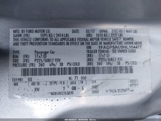 Ford C-max Hybrid Se 2017 1FADP5AU5HL104477 Image 9