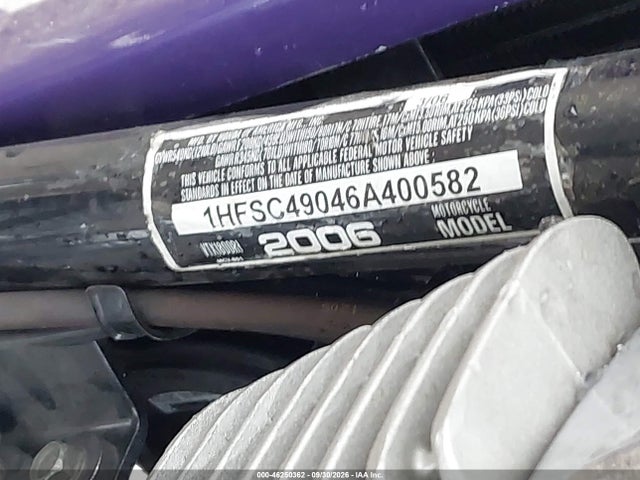 Aukcja sprzedaży 2006 Honda Vtx1800 R, vin: 1HFSC49046A400582, numer aukcji: 46250362