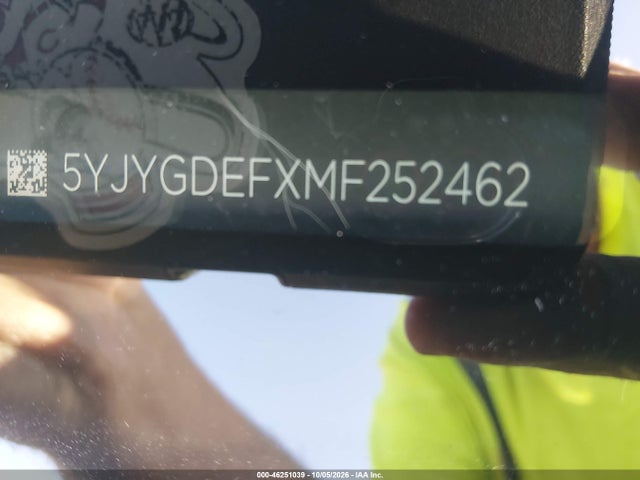 2021 Tesla Model Y Performance Dual Motor All-wheel Drive მანქანა იყიდება აუქციონზე, vin: 5YJYGDEFXMF252462, აუქციონის ნომერი: 46251039