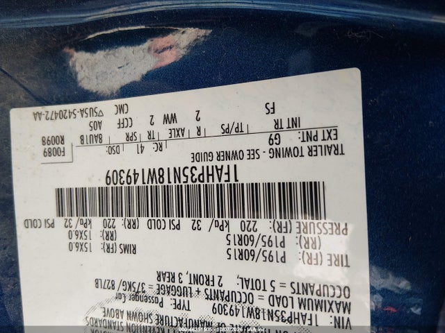 Aukcja sprzedaży 2008 Ford Focus Se/ses, vin: 1FAHP35N18W149309, numer aukcji: 46251505