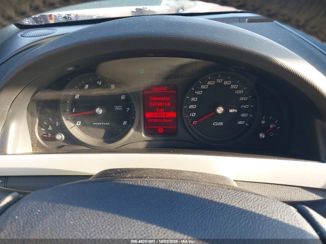 2008 Pontiac G8 მანქანა იყიდება აუქციონზე, vin: 6G2ER57748L138525, აუქციონის ნომერი: 46251801