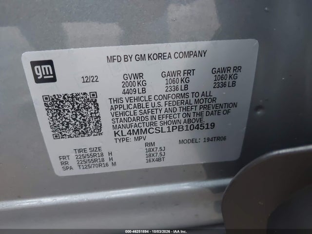 Продажа на аукционе авто 2023 Buick Encore Gx Preferred Awd, vin: KL4MMCSL1PB104519, номер лота: 46251894