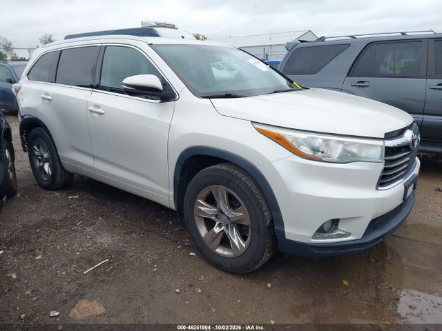 2014 Toyota Highlander Limited V6 მანქანა იყიდება აუქციონზე, vin: 5TDDKRFH4ES037795, აუქციონის ნომერი: 46251904