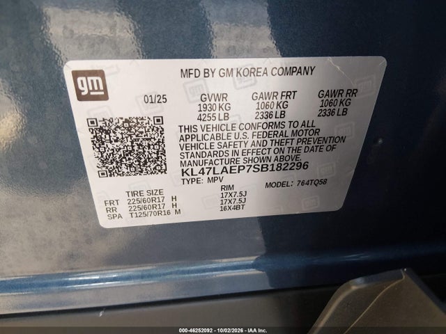 Продаж на аукціоні авто 2025 Buick Envista Preferred Fwd, vin: KL47LAEP7SB182296, номер лоту: 46252092