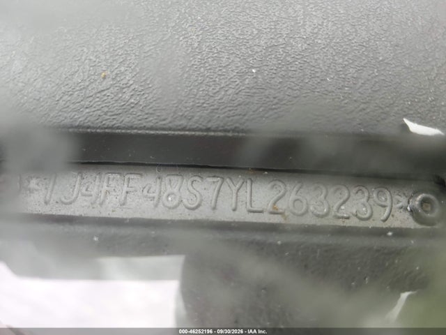 Продажа на аукционе авто 2000 Jeep Cherokee Sport, vin: 1J4FF48S7YL263239, номер лота: 46252196
