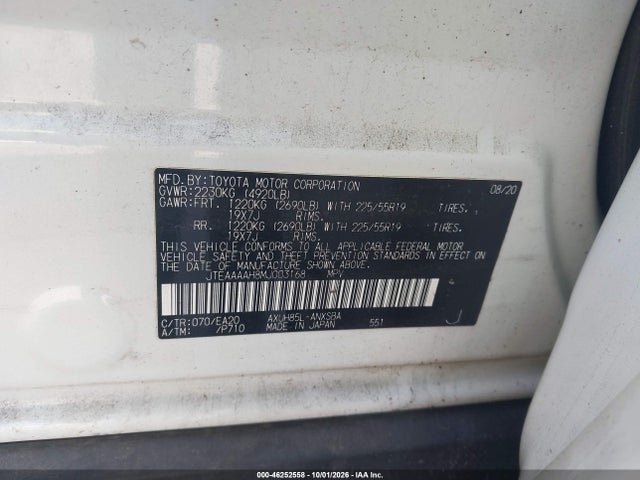 Toyota Venza Limited 2021 JTEAAAAH8MJ003168 Image 9