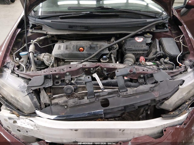 2012 Honda Civic Lx მანქანა იყიდება აუქციონზე, vin: 19XFB2F55CE108886, აუქციონის ნომერი: 46252646