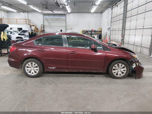 2012 Honda Civic Lx მანქანა იყიდება აუქციონზე, vin: 19XFB2F55CE108886, აუქციონის ნომერი: 46252646