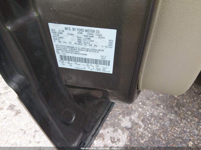 46252924 :رقم المزاد ، 1FTPW14VX8KD03649 vin ، 2008 Ford F-150 60th Anniversary/fx4/king Ranch/lariat/xlt مزاد بيع