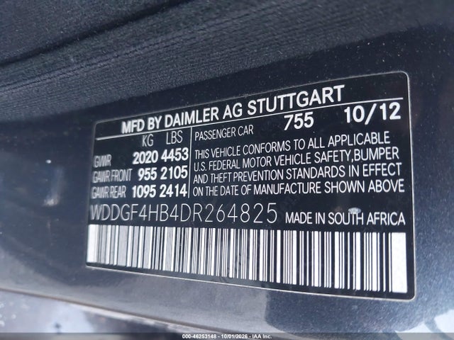 Продажа на аукционе авто 2013 Mercedes-benz C 250 Sport, vin: WDDGF4HB4DR264825, номер лота: 46253148