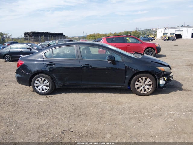 2012 Honda Civic Lx მანქანა იყიდება აუქციონზე, vin: 19XFB2F58CE328801, აუქციონის ნომერი: 46253161