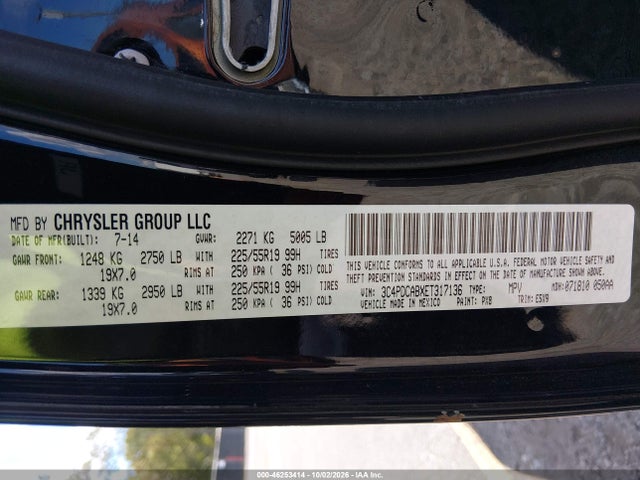 Продажа на аукционе авто 2014 Dodge Journey Se, vin: 3C4PDCABXET317136, номер лота: 46253414