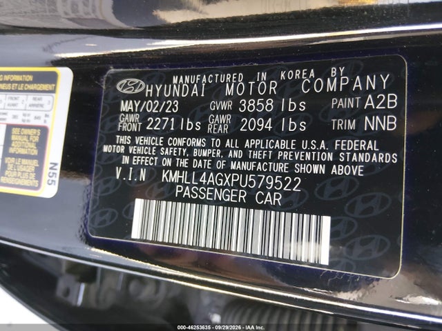 Aukcja sprzedaży 2023 Hyundai Elantra Se, vin: KMHLL4AGXPU579522, numer aukcji: 46253635