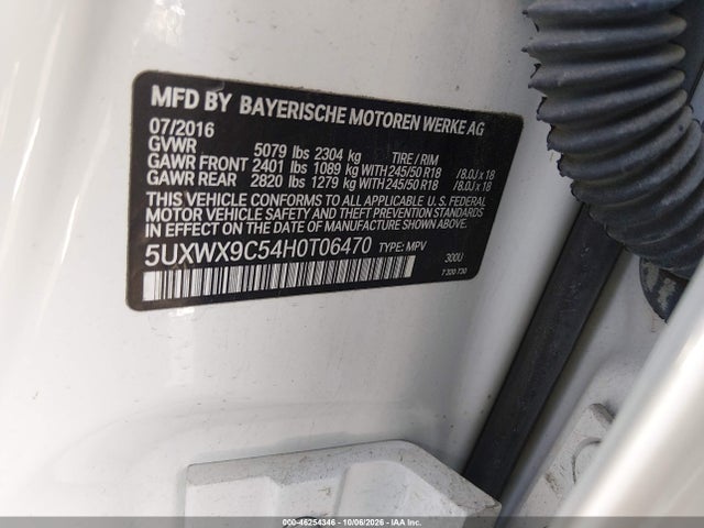 5UXWX9C54H0T06470 BMW X3 Xdrive28i