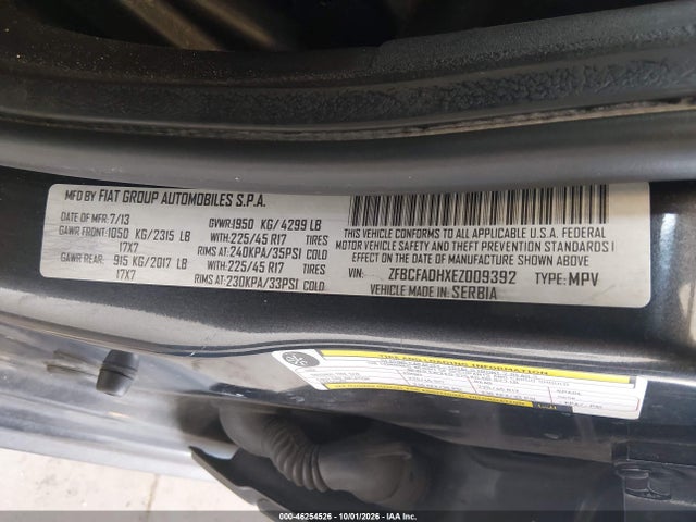 ZFBCFADHXEZ009392 Fiat 500L TREKKING