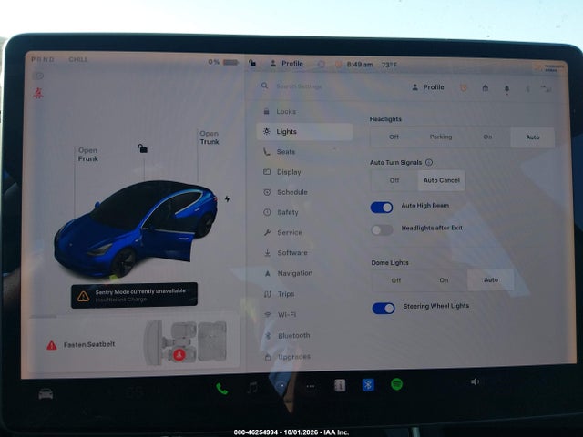 46254994 :رقم المزاد ، 5YJ3E1EAXKF476167 vin ، 2019 Tesla Model 3 Long Range/mid Range/standard Range/standard Range Plus مزاد بيع