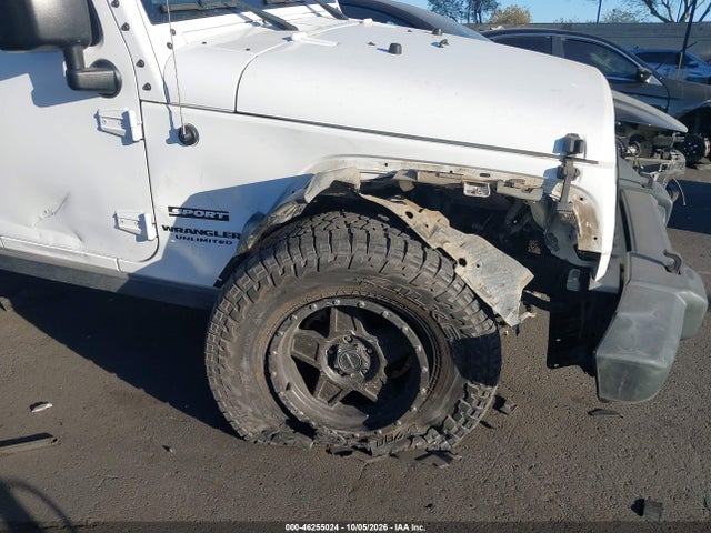 Продаж на аукціоні авто 2015 Jeep Wrangler Unlimited Sport, vin: 1C4BJWDG1FL592127, номер лоту: 46255024