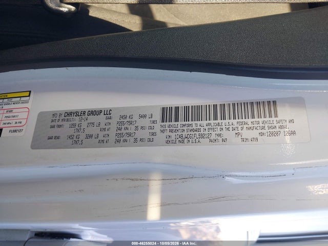 Продаж на аукціоні авто 2015 Jeep Wrangler Unlimited Sport, vin: 1C4BJWDG1FL592127, номер лоту: 46255024