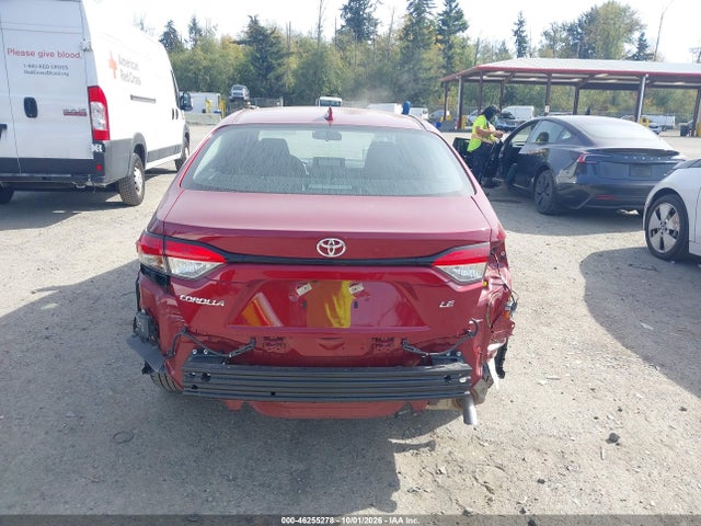 2026 Toyota Corolla Le მანქანა იყიდება აუქციონზე, vin: 5YFB4MDE8TP481586, აუქციონის ნომერი: 46255278