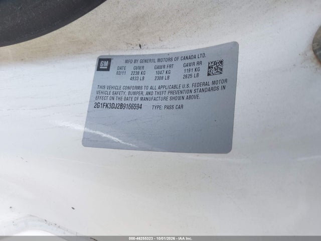 Aukcja sprzedaży 2011 Chevrolet Camaro 2ss, vin: 2G1FK3DJ2B9166594, numer aukcji: 46255323