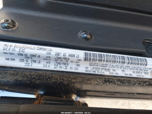 46255477 :رقم المزاد ، 1J4FA69S14P706982 vin ، 2004 Jeep Wrangler Rubicon مزاد بيع