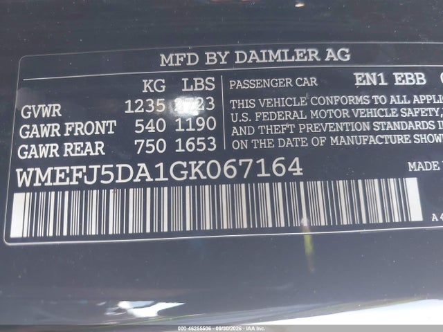 Smart Fortwo Passion/prime/proxy/pure 2016 WMEFJ5DA1GK067164 Image 9