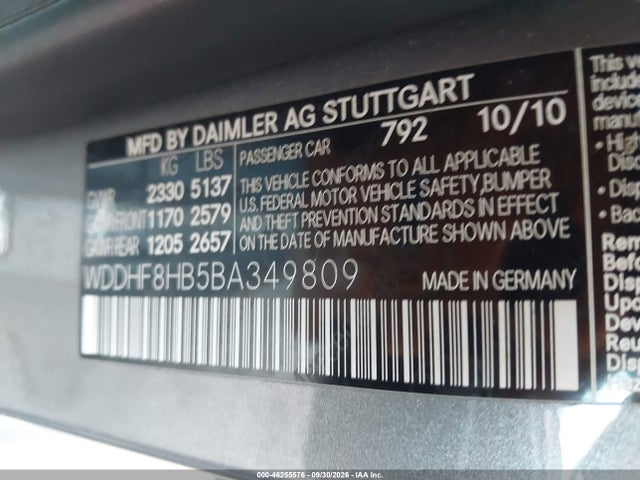 Продаж на аукціоні авто 2011 Mercedes-benz E 350 4matic, vin: WDDHF8HB5BA349809, номер лоту: 46255576