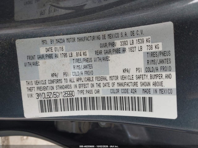 Scion IA 2016 3MYDLBZV5GY126990 Image 9