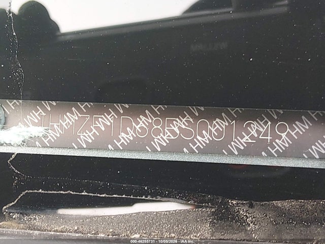 46255731 :رقم المزاد ، JHMZF1D68BS001249 vin ، 2011 Honda Cr-z Ex مزاد بيع