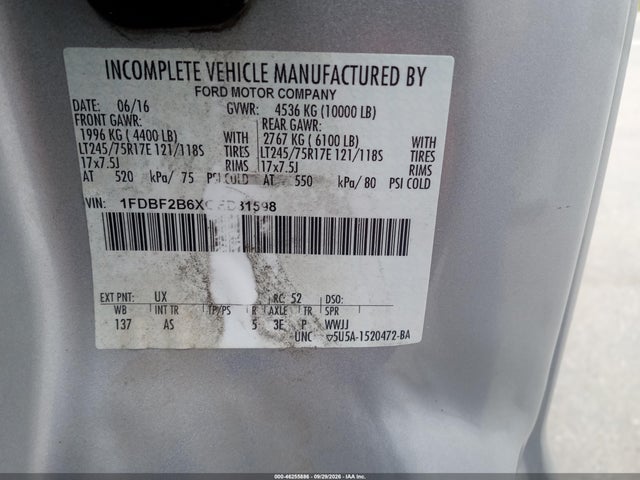 Ford F250 Super Duty 2016 1FDBF2B6XGED31598 Image 8