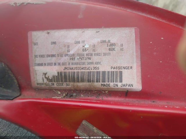 46256182 :رقم المزاد ، JM1NA3533R0501355 vin ، 1994 Mazda Mx-5 Miata مزاد بيع