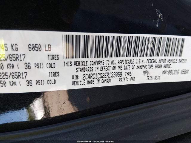 Aukcja sprzedaży 2014 Chrysler Town & Country Touring-l, vin: 2C4RC1CG2ER133059, numer aukcji: 46256634