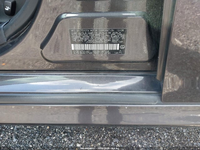Aukcja sprzedaży 2009 Lexus Is 250, vin: JTHCK262092031521, numer aukcji: 46256831
