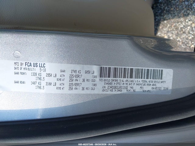 Продажа на аукционе авто 2018 Dodge Grand Caravan Se, vin: 2C4RDGBG3JR313162, номер лота: 46257346