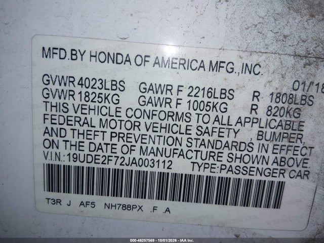 Acura Ilx Premium Package/technology Plus Package 2018 19UDE2F72JA003112 Image 9