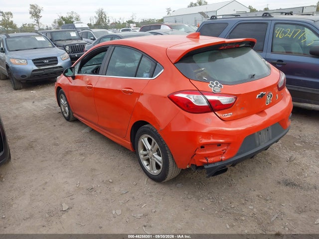 Продаж на аукціоні авто 2018 Chevrolet Cruze Lt Auto, vin: 3G1BE6SM6JS642822, номер лоту: 46258301