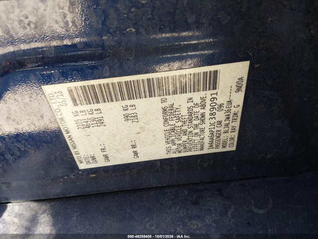 Nissan Maxima 3.5 Sv 2018 1N4AA6AP1JC389091 Image 9