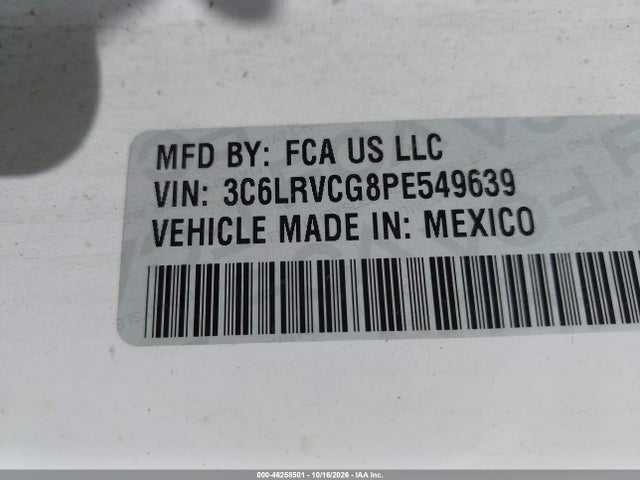 Продаж на аукціоні авто 2023 Ram Promaster 2500 High Roof 136 Wb, vin: 3C6LRVCG8PE549639, номер лоту: 46258501