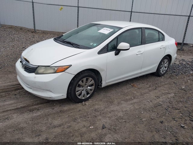 2012 Honda Civic Lx მანქანა იყიდება აუქციონზე, vin: 2HGFB2F52CH306167, აუქციონის ნომერი: 46258536