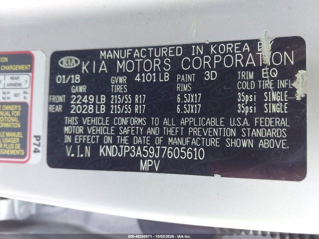 Aukcja sprzedaży 2018 Kia Soul +, vin: KNDJP3A59J7605610, numer aukcji: 46258571