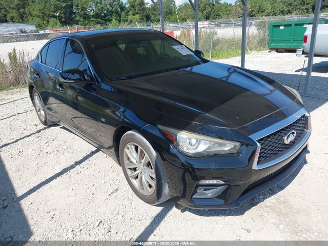 2018 Infiniti Q50 2.0t Pure მანქანა იყიდება აუქციონზე, vin: JN1CV7AR9JM280356, აუქციონის ნომერი: 46258871