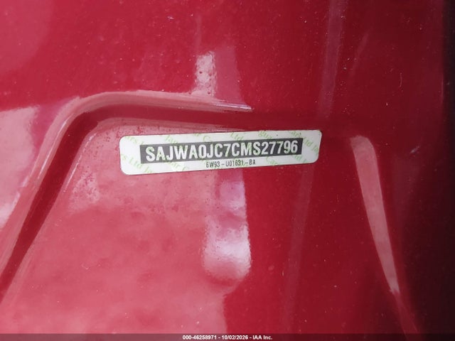 46258971 :رقم المزاد ، SAJWA0JC7CMS27796 vin ، 2012 Jaguar Xf Xfr مزاد بيع