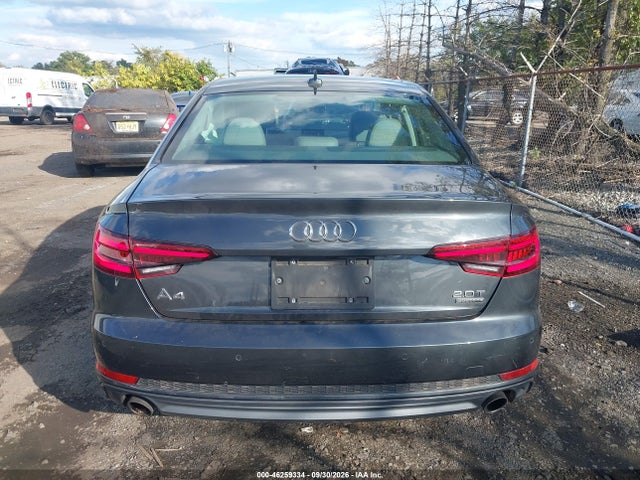 2018 Audi A4 2.0t Premium/2.0t Tech Premium მანქანა იყიდება აუქციონზე, vin: WAUENAF48JA170154, აუქციონის ნომერი: 46259334