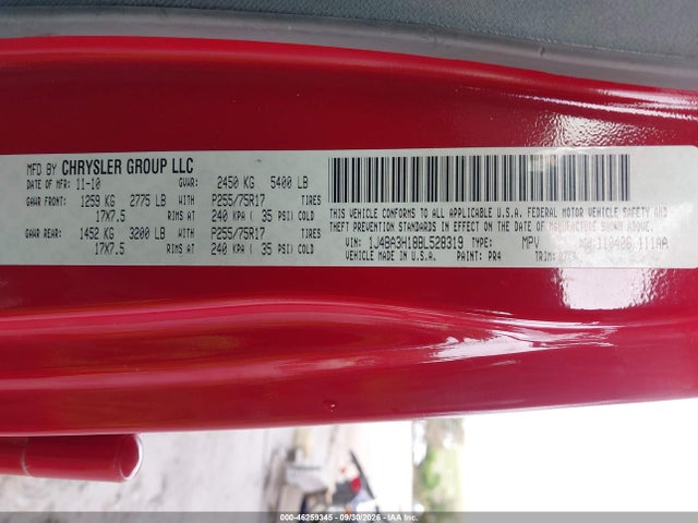 Aukcja sprzedaży 2011 Jeep Wrangler Unlimited Sport, vin: 1J4BA3H18BL528319, numer aukcji: 46259345