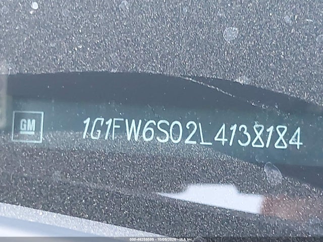46259599 :رقم المزاد ، 1G1FW6S02L4138184 vin ، 2020 Chevrolet Bolt Ev Fwd Lt مزاد بيع
