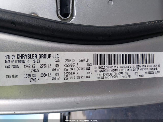 Продаж на аукціоні авто 2014 Dodge Journey American Value Pkg, vin: 3C4PDCAB1ET135258, номер лоту: 46259672