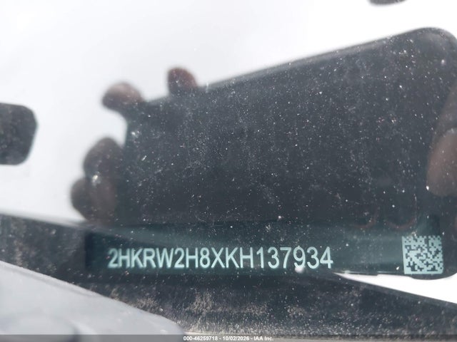 46259718 :رقم المزاد ، 2HKRW2H8XKH137934 vin ، 2019 Honda Cr-v Ex-l مزاد بيع