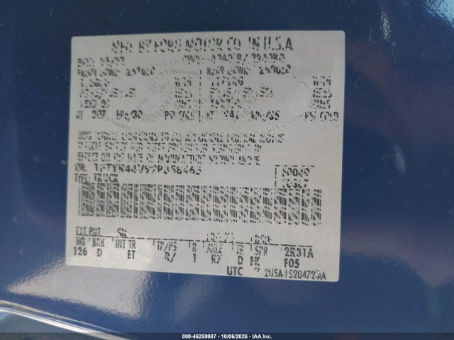 Продаж на аукціоні авто 2002 Ford Ranger Edge/tremor/xlt, vin: 1FTYR44V92PB58465, номер лоту: 46259987